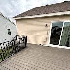 Deck off the back of the house